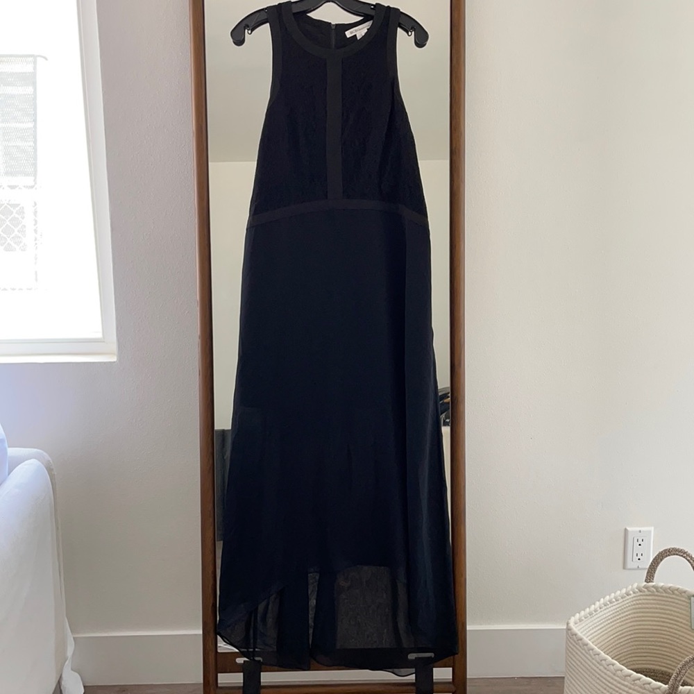 Lace Chiffon High Low Dress